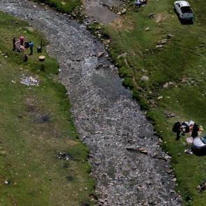 Derede karpuz mangalda çay! Buralara gelen ferahlıyor