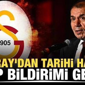 Galatasaray'dan tarihi hamle! KAP bildirimi geldi