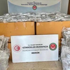 Mersin Limanı'nda konteynerde 587 kilo esrar ele geçirildi