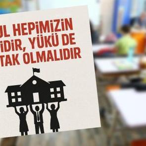 &Ouml;ğrenci velilerine &ccedil;ağrı: Okul hepimizin evidir, y&uuml;k&uuml; ortak olmalıdır