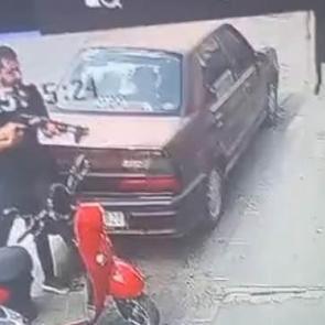 Kasabın g&uuml;zellik merkezi sahibini vurduğu g&ouml;r&uuml;nt&uuml;ler ortaya &ccedil;ıktı