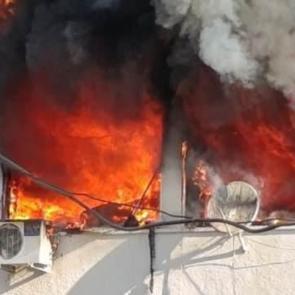 Şanlıurfa'da Hilvan Hükûmet Konağı'nda yangın!