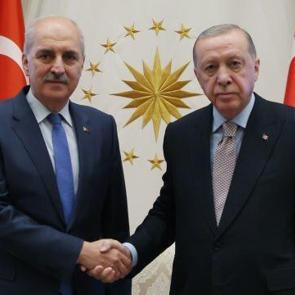 Cumhurbaşkanı Erdoğan, Numan Kurtulmuş'u kabul etti