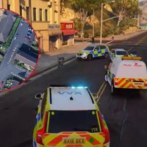 Sanal kovalamaca gerçeğe dönüştü: GTA oyununda polisten kaçarken evine araç girdi!