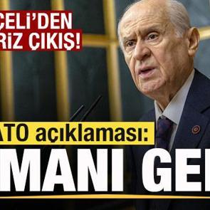 Bahçeli'den sürpriz çıkış! NATO açıklaması: Artık zamanı gelmiştir