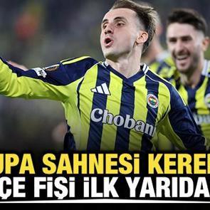 Avrupa sahnesi Kerem'in! Fenerbah&ccedil;e fişi ilk yarıda &ccedil;ekti