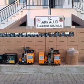 Aydın'da 1,2 milyon TL'lik kaçak tütün ve makaron ele geçirildi