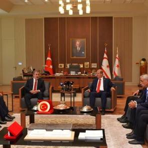 Ersin Tatar, BBP Genel Başkanı Destici'yi kabul etti