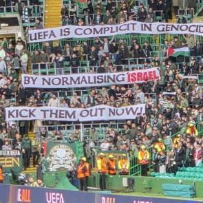 İsko&ccedil;lar, Avrupa ma&ccedil;ında UEFA'ya tepki g&ouml;sterdi! "İsrail'i hemen atın"