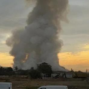 İzmir'de çöp aktarma noktasında yangın