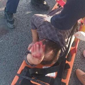 Köpeğe çarpmamak için manevra yapan sürücü kaza yaptı