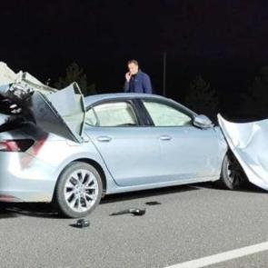 Kütahya'da feci kaza: 1 ölü, 2 yaralı