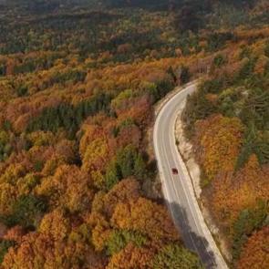 Uludağ’dan muhteşem sonbahar manzaraları: Dronla görüntülendi