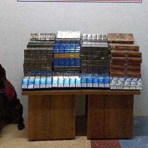 Yolcu otobüsünde bin 650 paket kaçak sigara ele geçirildi