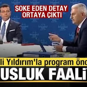 Ekrem İmamoğlu'ndan Binali Yıldırım'la program öncesi casusluk faaliyeti! 
