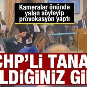 CHP'li Tanal yine bildiğiniz gibi! Provokasyon için kameralar önünde yalan söyledi