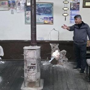 Erzincan'da panik anlar: Müşteriler can havliyle kaçtı! 