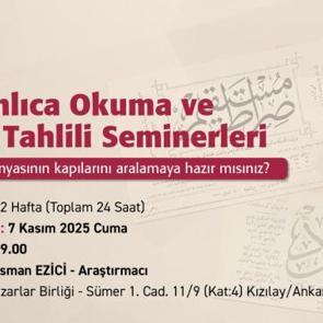 TYB yoğun ilgi ve talep üzerine Osmanlıca derslerine yeniden başlıyor