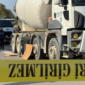 Yalova'da beton mikserinin altında kalan yaya öldü