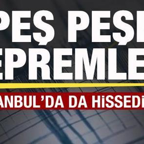 Balıkesir'de peş peşe depremler! İstanbul'da da hissedildi! AFAD'dan son dakika açıklaması
