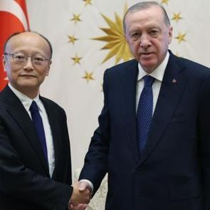 Cumhurbaşkanı Erdoğan, Masato Kanda'yı kabul etti