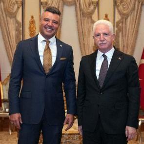 Sadettin Saran'dan Vali G&uuml;l'e ziyaret