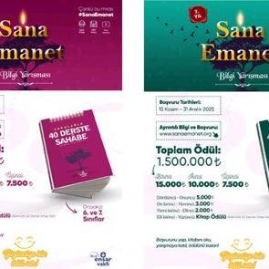 &lsquo;Sana Emanet&rsquo; online bilgi yarışması başladı