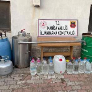 Manisa’da 112 litre sahte içki ele geçirildi
