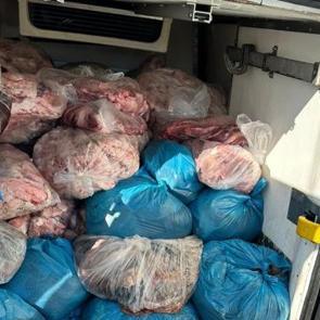 Tekirdağ'da 2 ton kaçak sakatat ele geçirildi