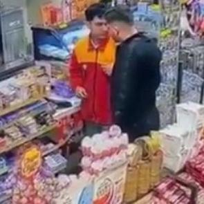 Alkollü magandanın benzinlikte estirdiği terör kamerada