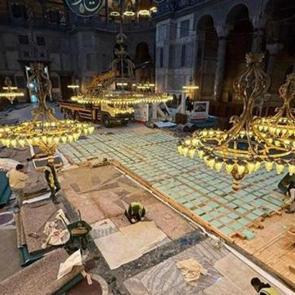 'Ayasofya'ya kamyon girdi' iddiasına Bakanlıktan açıklama! Tarihi yapıya zarar yok