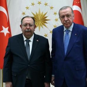 Cumhurbaşkanı Erdoğan, YSK Başkanı Yener'i kabul etti