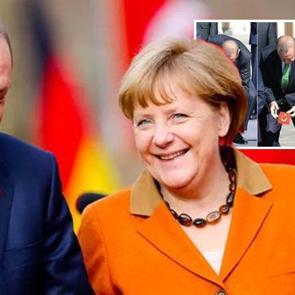 Erdoğan, Merkel'le bayrak anısını anlattı: Şaşkın şaşkın bana bakıp gülmeye başladı
