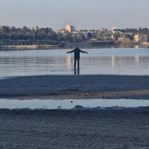 Tekirdağ&rsquo;da deniz 20 metre &ccedil;ekildi