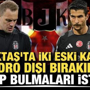 Beşiktaş'ta iki eski kaptan kadro dışı! Kul&uuml;p bulmaları istendi