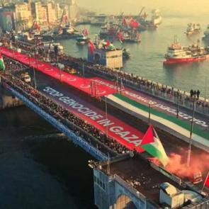 S&uuml;per Lig'in devlerinden Filistin i&ccedil;in Galata &ccedil;ağrısı! 'Gazze'yi Unutma'