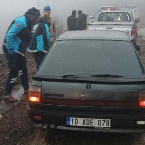 Kazdağları'nda kaybolan 3 kişi, 12,5 saatlik &ccedil;alışmayla bulundu