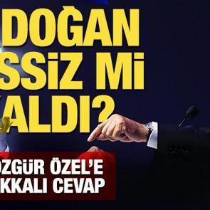 &Ouml;zel'e tokat gibi 'Erdoğan' cevabı: Batılılara ağlamadı, savaş u&ccedil;aklarına meydan okudu