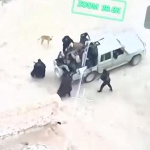 Suriye'deki ter&ouml;ristlerin ka&ccedil;ış g&ouml;r&uuml;nt&uuml;leri