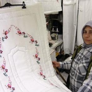 Gaziantep'te veresiye aldığı makineyle iş kurdu