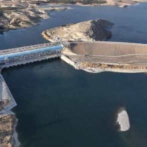 Fırat'ın kilidi Tişrin Barajı g&ouml;r&uuml;nt&uuml;lendi