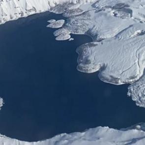 Nemrut Krater G&ouml;l&uuml;&rsquo;n&uuml;n kış g&uuml;zelliği mest etti  