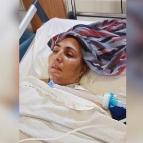 Eşinin d&ouml;v&uuml;p, olayı kaza gibi g&ouml;stermeye &ccedil;alıştığı kadın, 54 g&uuml;nd&uuml;r yoğun bakımda