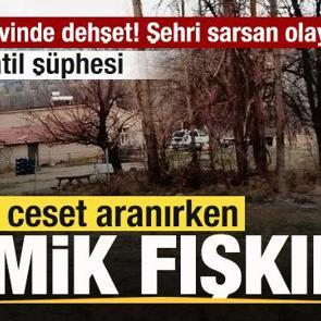 Şehri sarsan olay! &Ccedil;iftlik evinde dehşet! 1 ceset aranırken kemik fışkırdı