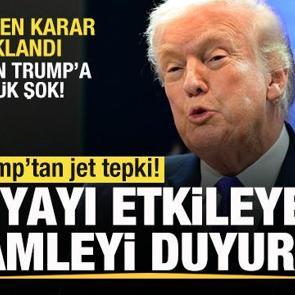 Son dakika: ABD'den Trump'a b&uuml;y&uuml;k şok! Jet a&ccedil;ıklama! D&uuml;nyayı etkileyecek hamleyi duyurdu