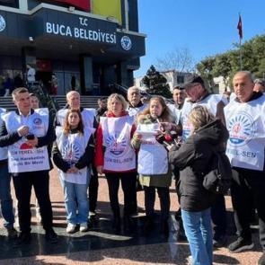 Buca Belediyesi'nde 300 memur ayağa kalktı: S&ouml;zler tutulmadı, yeni vaad duymak istemiyoruz