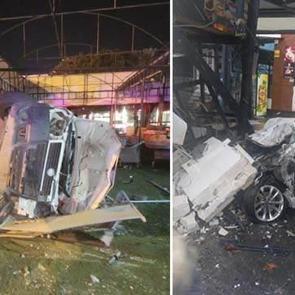 Bing&ouml;l ve Aydın'da dehşet anları: Otomobiller d&uuml;kkanlara girdi, 7 yaralı
