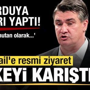 İsrail'e resmi ziyaret &uuml;lkeyi karıştırdı! Orduya &ccedil;ağrı yaptı: Başkomutan olarak...
