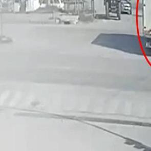 22 yaşındaki Goncag&uuml;l'&uuml;n feci &ouml;l&uuml;m&uuml; kamerada! Motosiklet parampar&ccedil;a oldu