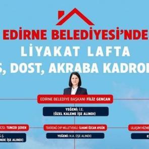 Belediye'de &ccedil;alışmadık akrabası kalmadı! Edirne Belediye'sinde işe alım usuls&uuml;zl&uuml;ğ&uuml;